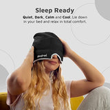Magic Gel Migraine Ice Head Wrap | Real Migraine & Headache Relief | The Original Headache Cap | Cold, Comfortable, Dark & Cool; Endorsed by Physicians, Loved by Thousands - (Black)