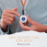 CallToU Caregiver Pager Call Button System 500FT, Nurse Alert System Call Bell for Home/Elderly/Patients/Disabled with 2 Plug-in Receivers 2 SOS Waterproof Transmitters/Buttons