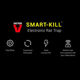 Victor M2 Smart-Kill Humane Wi-Fi Enabled Electronic Rat Trap Killer - 2 Traps