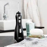 Waterpik Cordless Advanced Water Flosser For Teeth, Gums, Braces, Dental Care With Travel Bag and 4 Tips, ADA Accepted, Rechargeable, Portable, and Waterproof, Black WP-582