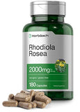 Horbäach Rhodiola Rosea Capsules 2000mg | 180 Count | Non-GMO, Gluten Free Supplement