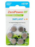 ZeniPower Extra High Power Cochlear Implant BTE Speech Processor Batteries Zinc Air 1.4V Size 675P, 675CI, Implant Plus (300 Batteries)