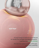 YOTTOY Anti-Burst Exercise Ball for Working Out, Yoga Ball for Pregnancy,Extra Thick Workout Ball for Physical Therapy,Stability Ball for Ball Chair Fitness with Pump (Pink)