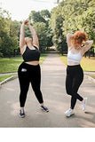 MOREFEEL Plus Size Leggings for Women with Pockets-Stretchy X-4XL Tummy Control High Waist Workout Black Yoga Pants