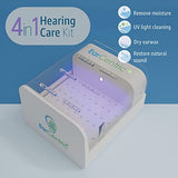 EarCentric RapidDry-UV Hearing Aid Dryer, Dehumidifier Accessory | UV-C Ultraviolet Light Box Kit | Removes Sweat & Moisture from Hearing Aids, Airpods, Wireless Earbuds, Ear Amplifiers