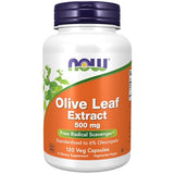 NOW Supplements, Olive Leaf Extract 500 mg, Free Radical Scavenger*, 120 Veg Capsules