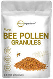 Micro Ingredients Pure Bee Pollen Granules, 2lbs | Fresh Harvest, Natural Superfood, Raw Sweet Flavor | Rich in B Vitamins, Minerals, Protein, & Antioxidants | Keto, Non-GMO