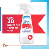 Zevo Instant Action Multi-Insect gets Ride Ants, roaches and More, Indoor Outdoor Use, Bio-Selective Pet People Friendly Safe + Venancio’sFridge Sticker & Sticky Fruit Trap (Zevo 12oz - Pack of 2)