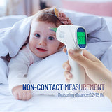 Forehead Thermometer for Adults and Kids, Digital Infrared Thermometer Gun with Fever Alarm, Fast Accurate Results, Easy for All Ages