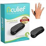 Aculief - Award Winning Natural Headache, Migraine, Tension Relief Wearable – Supporting Acupressure Relaxation, Stress Alleviation, Tension Relief and Headache Relief - 1 Pack (Regular, Black)