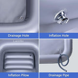 Medical Inflatable Bathtub,Shower Bath Basin Kit, PVC Portable Bathtub with Electric Air Pump,Portable Bathtub Wash Full Body in Bed Bath,for Elderly (Basin Kit)