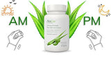 AloeCure Organic Aloe Vera Capsules, 130,000mg Inner Aloe Leaf Equivelant per Serving, Support Gut Health & Digestive Comfort, Stomach Acid Buffer, Natural Immune Supplement, Aloin Free, 60 Capsules