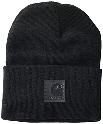 Carhartt Men's Tonal Patch Beanie, Black, One Size