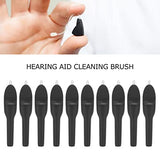 Disassembly Cleaning Tool, 10pcs Cleaning Brush Portable Hearing Amplifier Brushes with Wax Loop and Magnet, Screwdriver Earmold Vent Cleaner for Home Shop