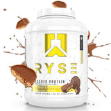 Ryse Loaded Protein Powder | 25g Whey Protein Isolate & Concentrate | with Prebiotic Fiber & MCTs | Low Carbs & Low Sugar | 54 Servings (Peanut Butter Cup)