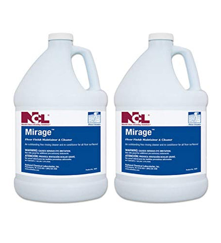 NCL Mirage Neutral Floor Finish Maintainer & Cleaner 1 GAL [Set of 2]