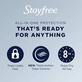 Stayfree Stayfree Ultra Thin Pads, Overnight With Wings, 14 Count (Pack of 8)