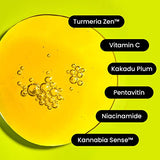 Gleamin Supercharged Balance Brightening Serum - Vitamin C Serum with Turmeria Zen, Kannabia Sense & Niacinamide Serum - Hydrating Face Serum & Dark Spot (1 fl oz / 30ml)