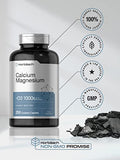 Calcium, Magnesium & D3 | 250 Coated Caplets | Non-GMO & Gluten Free Supplement | by Horbaach