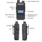 Retevis RT85 2 Way Radios Walkie Talkies Long Range, Walkie Talkies with Speaker Mic, High Power Two Way Radios, Manufacturing, Industrial, Worksite(4 Pack)