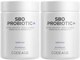 Codeage SBO Probiotics, 100 Billion CFUs Per Serving, Multi Strain Soil Based Organisms Blend and Organic Fermented Botanical Blend, Shelf-Stable - 2 Pack