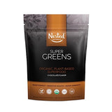 Super Greens #1 Green Superfood Powder | 100% USDA Organic Non-GMO Vegan Supplement | 20+ Whole Foods (Spirulina, Wheat Grass, Barley), Probiotics, Fiber & Enzymes (Original, 30 Servings) (Chocolate)