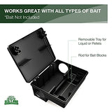 Rat Bait Stations by Eco Pro Pest Control | 2-Pack, Refillable Rat & Mouse Bait Station | Kid & Pet-Safe Indoor & Outdoor Rat Bait Station | with 2 Locks & Keys | Cruelty-Free Rat Trap Alternative