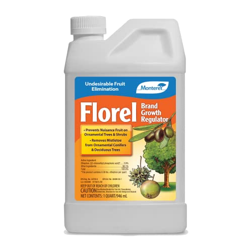 Monterey - Florel Plant Growth Regulator - Fruit Tree Spray - Florel Fruit Eliminator Spray for Trees - Apply Using Sprayer - 1 Quart