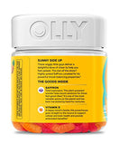 OLLY Hello Happy Gummy Worms, Mood Balance Support, Vitamin D, Saffron, Adult Chewable Supplement, Tropical Zing - 60 Count