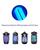 Dichroma 2 Pack 3U 20W Replacement Bulbs for 20W Bug Zapper with E27 Base, Compatible with Meilen, Husaco, Lunatino, PALONE, and Other Models