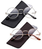 Glasses Hippy Vintage Retro Round Sunglasses & Clear Lens Glasses