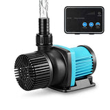 JEREPET 1250gph Aquarium 24V DC Water Pump with Controller, Submersible and Inline Return Pump for Fish Tank,Aquariums,Fountains,Sump,Hydroponic,Pond,Freshwater and Marine Water Use (32W,13.1FT)