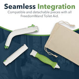 FreedomWand Head Attachment for Compact, Master & Ultimate Toilet Aid Kit – Extra Head for Work, Travel & Extra Bathroom - Economic & Hygienic Bathroom Solution for Independent Toileting & Grooming