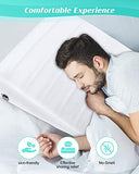 BLABOK Inflatable Wedge Pillow for Sleeping, Traveling, Reading, Triangle Bed Wedge Pillow, Back, Knee and Leg Support for Side and Stomach Sleepers Acid Reflux, Anti Snoring(White)