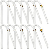 Hearing Aid Tubes - Size #13 Preformed BTE Earmold Tubing - (Pack of 12) 3.5 x 2mm with Gold Tube Lock Replacement Tube - Flexible Medium Wall Tubes Compatible with Most Hearing Aid Brands