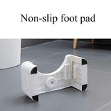 Folding Toilet Stool, Foldable Poop Stool with Fragrance Position, Bathroom Potty Step Stool, Poop Stool Sitting Posture Foot Stool, Black