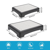 Wefaner Outdoor Step Stool for Adults Mobility Step Non-Slip Safety Bed Step for Elderly Senior for high Bed