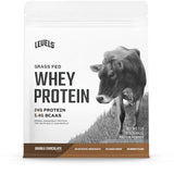 Levels Grass Fed 100% Whey Protein, No Hormones, Double Chocolate, 1LB