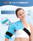 Comfytemp Shoulder Ice Pack Rotator Cuff Cold Therapy, Reusable Shoulder Wrap Large Gel Ice Packs for Injuries, Hot Cold Compress for Shoulder Pain Relief, Recovery After Surgery
