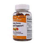 Wedderspoon Manuka Honey Immunity Gummies, Tangy Citrus, 90 Count | Chewable| Vitamin C & Zinc Support