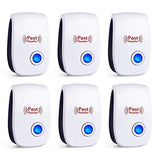 Utrasonic Pest Repeller 6 Pack Pest Control Repellent Indoor for Mosquito,Mice,Roach,Spider,Insects,Rat,Flea
