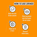 Grinds Coffee Pouches | 3 Cans of Orange Citrus | 18 Pouches Per Can | 1 Pouch eq. 1/2 Cup of Coffee (Orange Citrus)