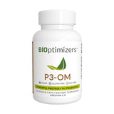 BiOptimizers P3-OM Proteolytic Prebiotics & Probiotics Supplement – Lactobacillus Plantarum for Digestive & Immune Health – Bloating & Gut Relief Support for Men & Women (120 Vegan Capsules)