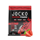 Jocko Mölk Whey Protein Powder (Strawberry) - Keto, Probiotics, Grass Fed, Digestive Enzymes, Amino Acids, Sugar Free Monk Fruit Blend - Supports Muscle Recovery & Growth - 31 Servings (New 2lb Bag)