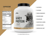 Levels Grass Fed 100% Whey Protein, No Hormones, Cappuccino, 5LB