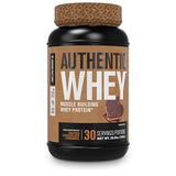 Jacked Factory Authentic Whey Muscle Building Whey Protein Powder - Low Carb, Non-GMO, No Fillers, Mixes Perfectly - Delicious Salted Chocolate Caramel Flavor - 2LB Tub