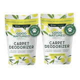 Good Natured Brand | Carpet Freshener & Deodorizer Powder | Pet Odor Eliminator for Strong Odor & Pet Urine | Fresh Natural Lemon & Eucalyptus | Biodegradable | Safe for Homes with Pets | 31oz 2 Pack