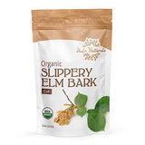 Halo Naturals Organic Slippery Elm Bark Cut, 4 Ounces (Ulmus rubra) USDA Certified | Resealable Pouch| Packaged in The USA (Pack of 1)