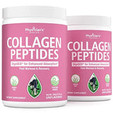 Collagen Peptides Powder - Hydrolyzed Protein(Type I & III) - Digestive Enzymes - Keto Collagen Powder for Women & Men - Hair, Skin, Joints & Workout Recovery Aid - Grass Fed, Non-GMO - Two-pack