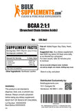 BULKSUPPLEMENTS.COM BCAA 2:1:1 Powder - Branched Chain Amino Acids. BCAA Powder, BCAAs Amino Acids Powder - Unflavored & Gluten Free, 6000mg per Serving - 167 Servings, 1kg (2.2 lbs)